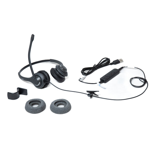 Starkey S5600-USB-MOTH Headset with In Line Control Passive Noise Canceling Mic