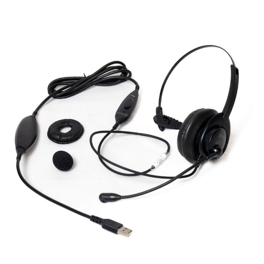 Starkey SM5310-MOTH-PTT-NNC Monaural Military USB Headset with Push-To-Talk Non-Noise Canceling Mic 