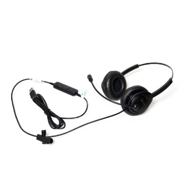 Starkey S5400-BOTH USB Binaural Headset with Full Inline Controls Passive Noise Canceling Mic